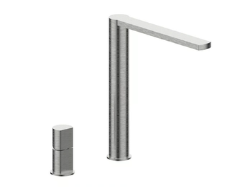 BORGIA 89058B - Countertop stainless steel washbasin mixer by Rubinetterie Frattini - view 2